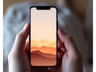 Interfaccia di un'app di meditazione moderna e pulita che mostra un cielo stellato o un paesaggio sereno, con icone di mindfulness.