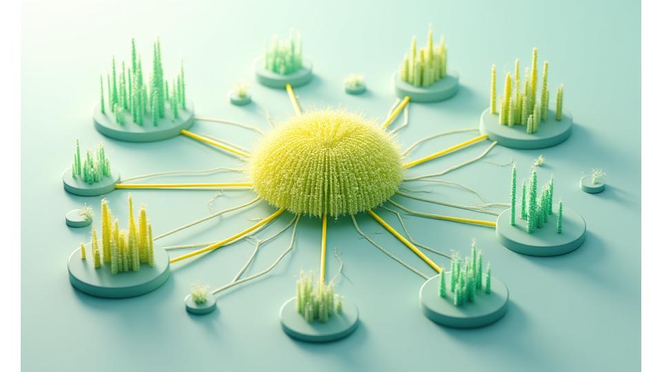 Diagramma che illustra il flusso di dati e il processo decisionale dell'intelligenza artificiale di Vita Solari, dalla raccolta dati alla raccomandazione finale.