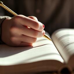 Donna che scrive un diario di benessere