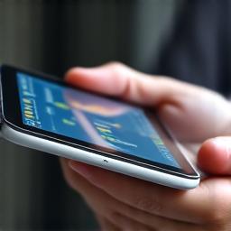 Mani che danno un rating a un prodotto su tablet